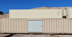 53ft intermodal container with roll up doors installed $5000
