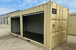 20ft shipping container with roll up doors   $1800